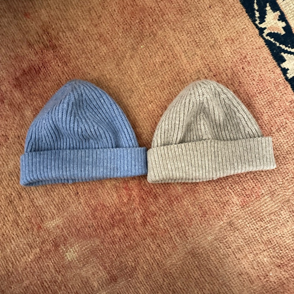 Grey cashmere Everlane beanie
